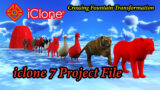 Crossing Fountain Transformation 3D Animation iclone 7 Project File