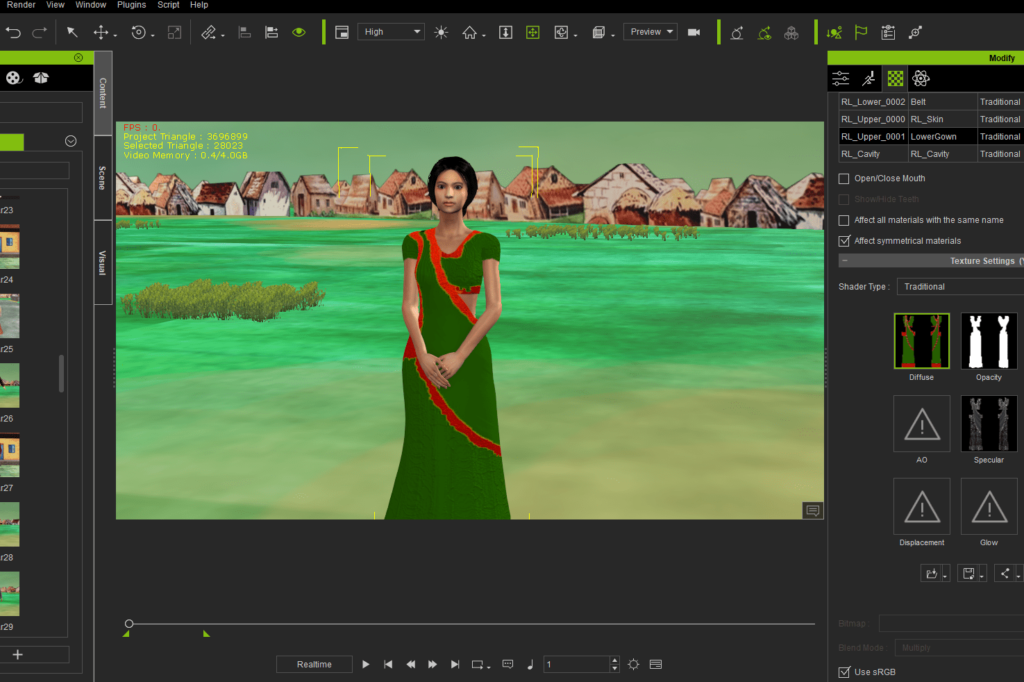 iclone 7/8 Female indian 3D character - 9 - Animation Easy
