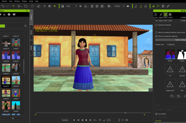 iclone 78 indian Girl 3D character - 5