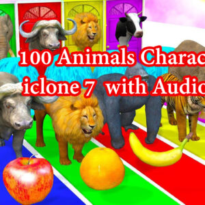 Crossing Fountain Transformation 3D Animals Character iclone 7 With Audio