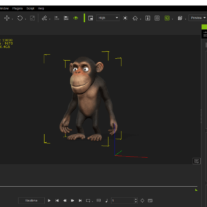 Monke-Chimp 3D iclone model