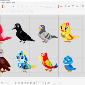 Cartoon Animator 4/5 Bird Characters With Motion