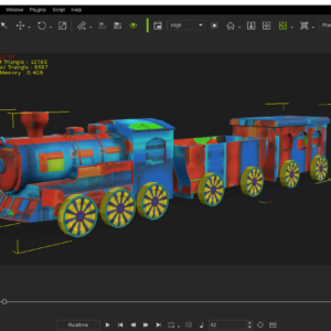 iclone 7/8 Toy Train 3D Models