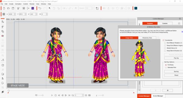 Indian Woman Character for Cartoon Animator 4/5 -9