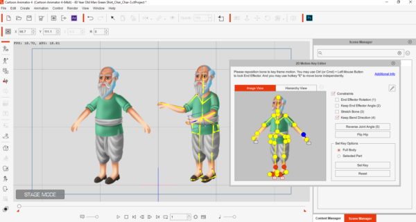 indian G3 60 Year Old Man character for cartoon animator 4/5 Character-5