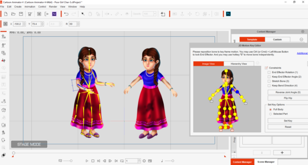 Indian Girl Character for Cartoon Animator 4/5 -7