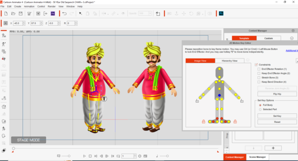 indian G3 character for cartoon animator 4/5 Character