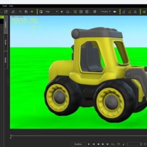 iclone 8 Cartoon Kids JCB Model With Motion