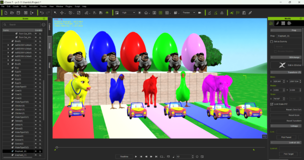 Animal Crossing Fountain Animation Project File iclone 7
