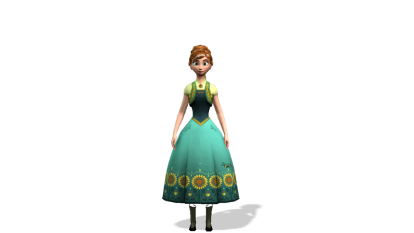 Young Anna 3D Model For iclone User