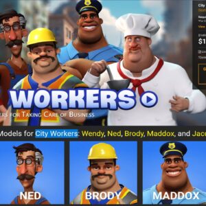 City Workers 5 Character For iclone 8